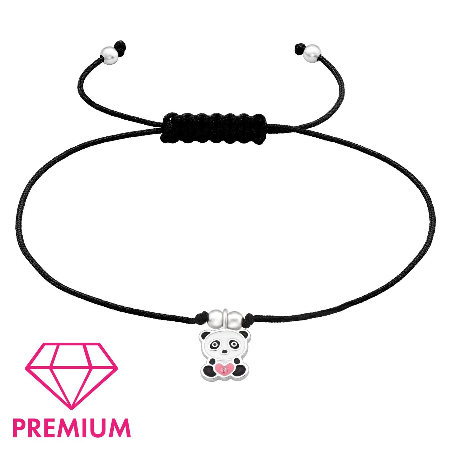 Kinder Armband Panda aus 925 Silber