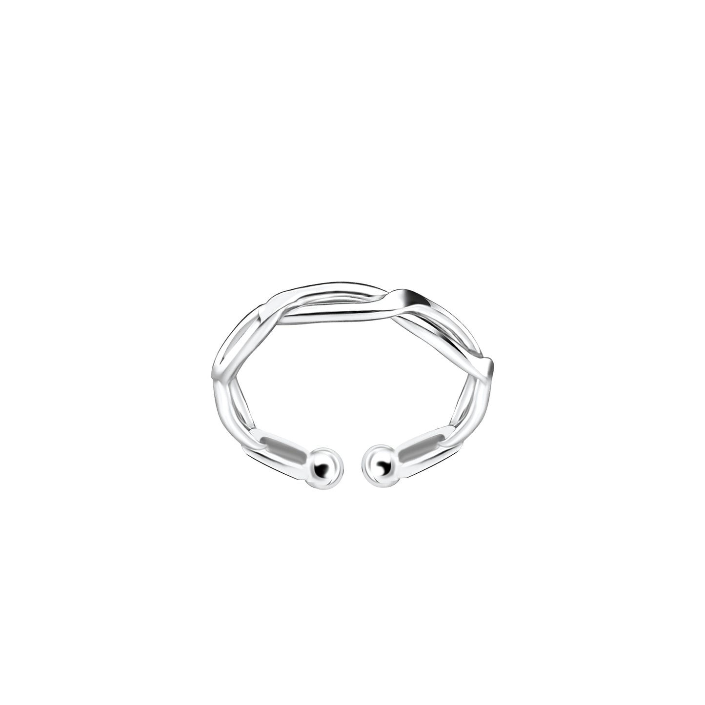 Kinder Ohrringe Runde Ohrklemme aus 925 Silber