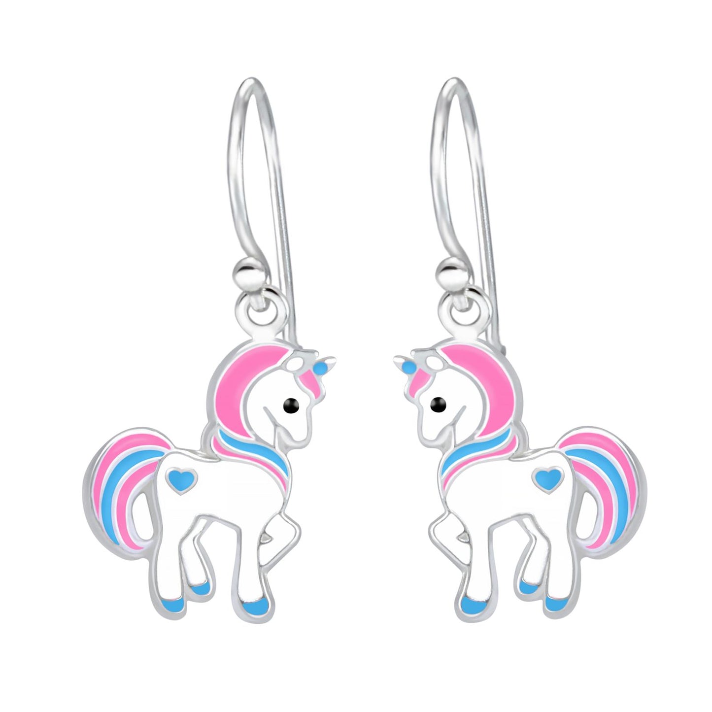 Mädchen Ohrringe Einhorn aus 925 Silber