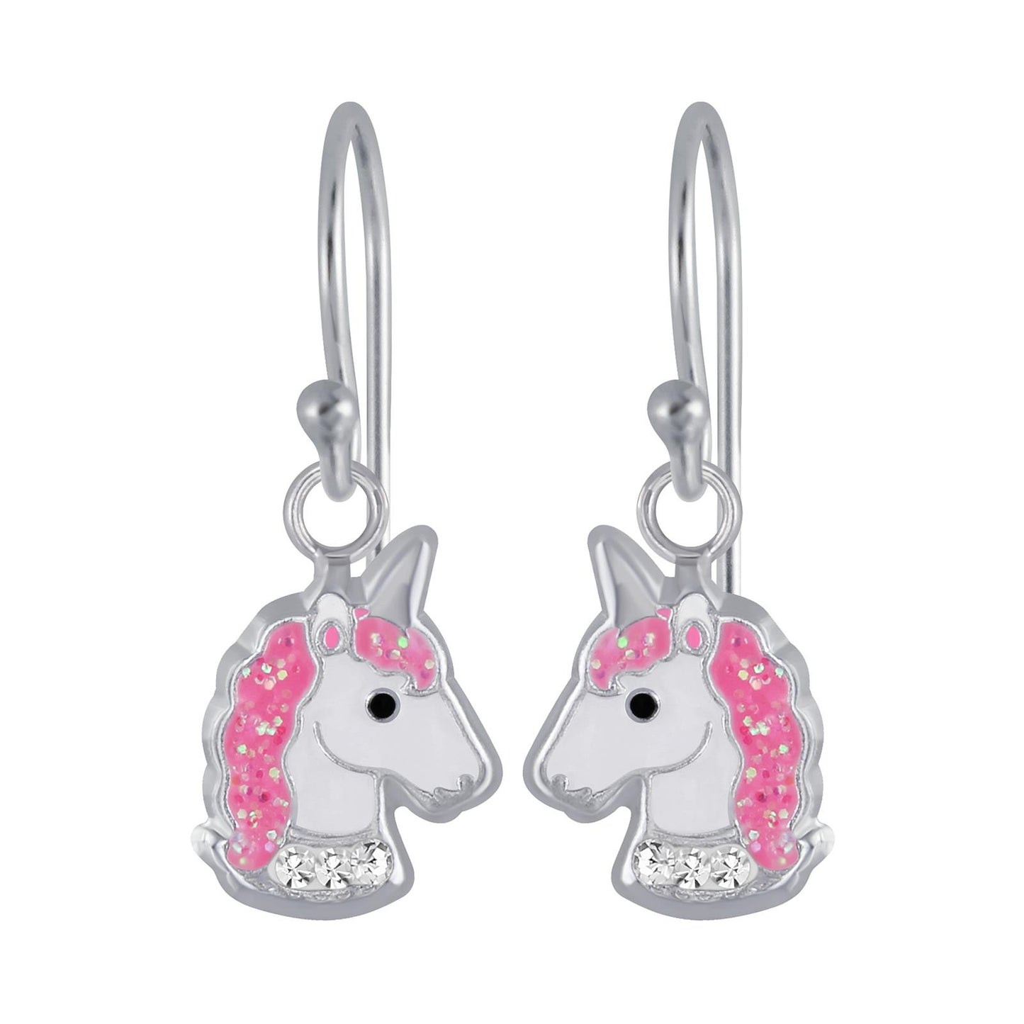 Mädchen Ohrringe Einhorn aus 925 Silber