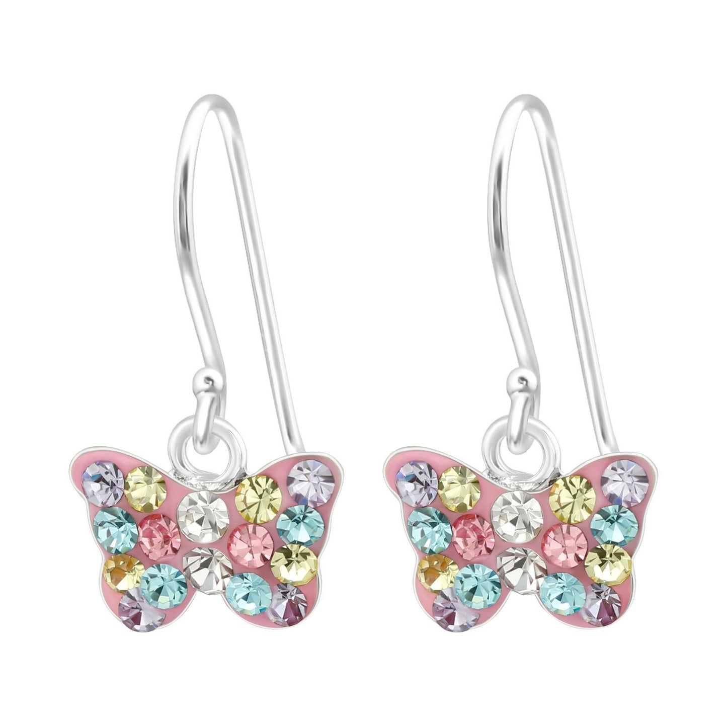 Mädchen Ohrhänger Schmetterling aus 925 Silber