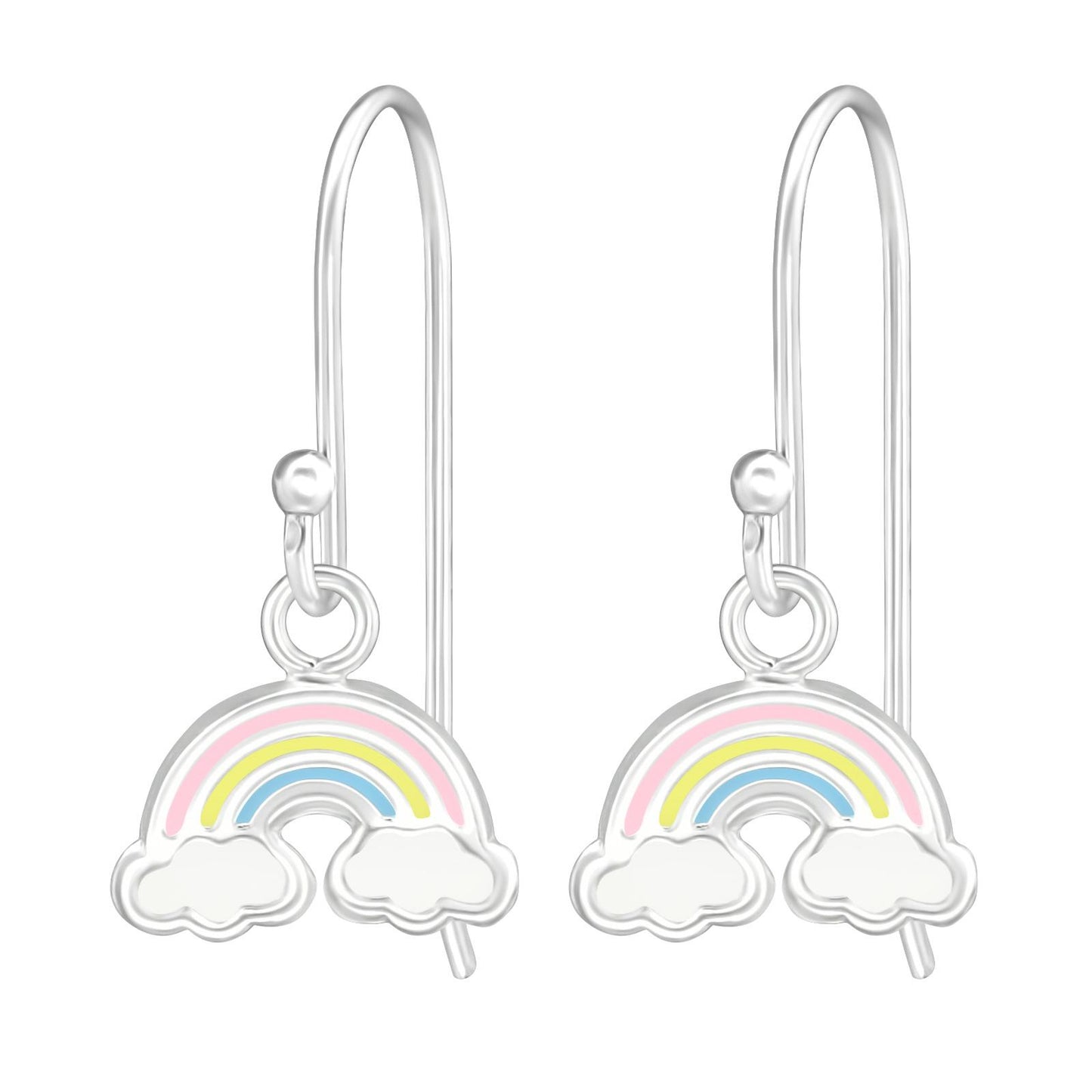 Kinder Ohrhänger Regenbogen aus 925 Silber
