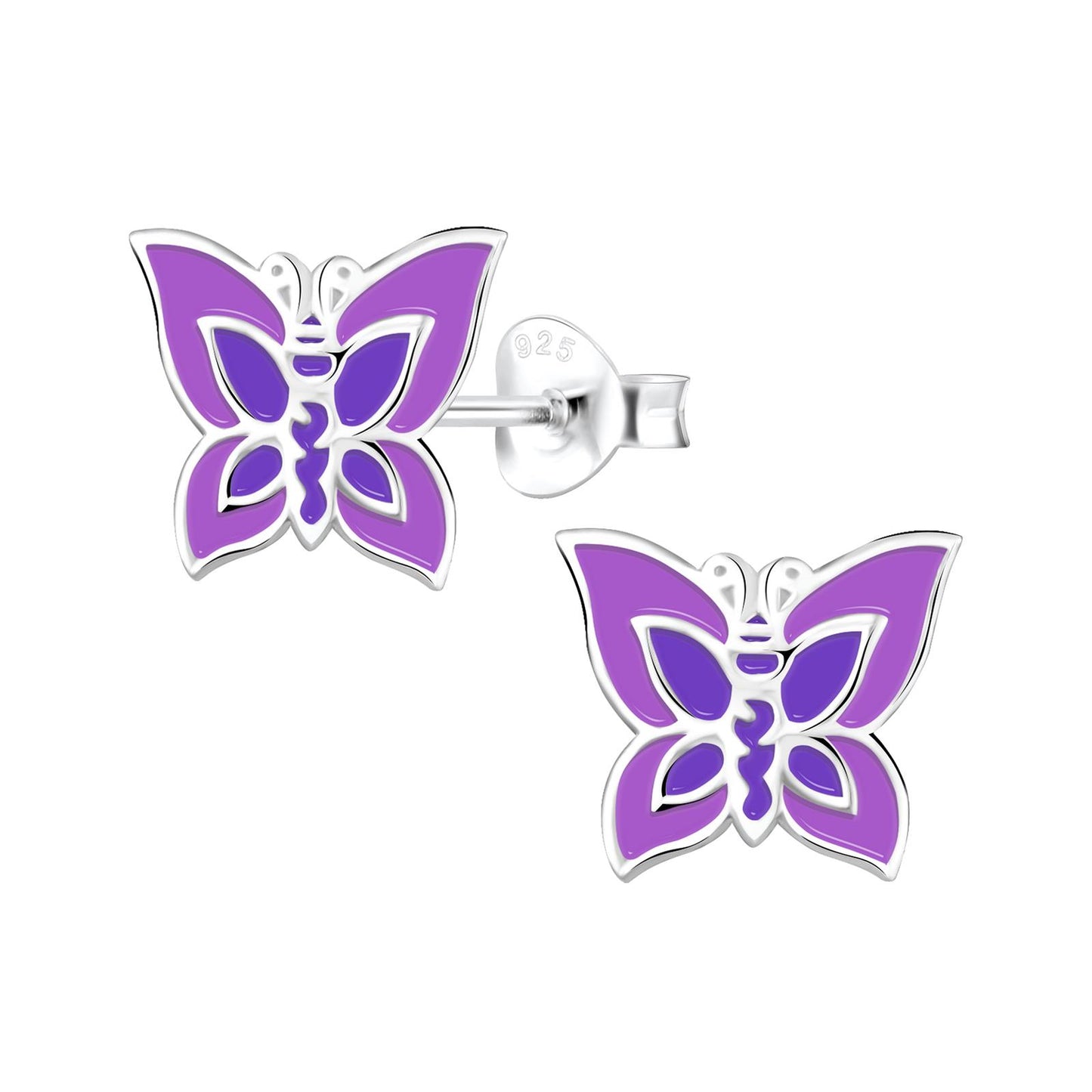 Mädchen Ohrringe Schmetterling aus 925 Silber