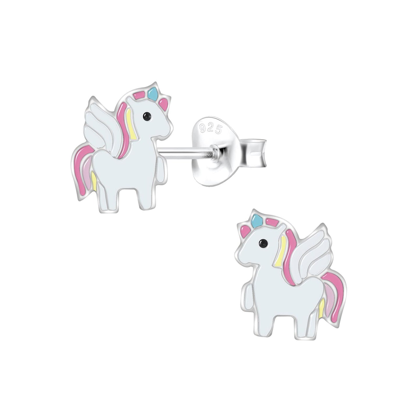Girls' Unicorn Earrings made of 925 Silver