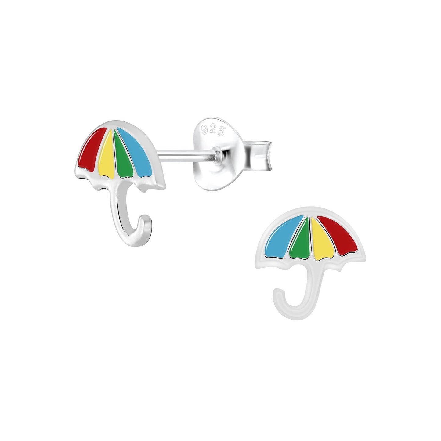 Children's umbrella earrings made of 925 silver