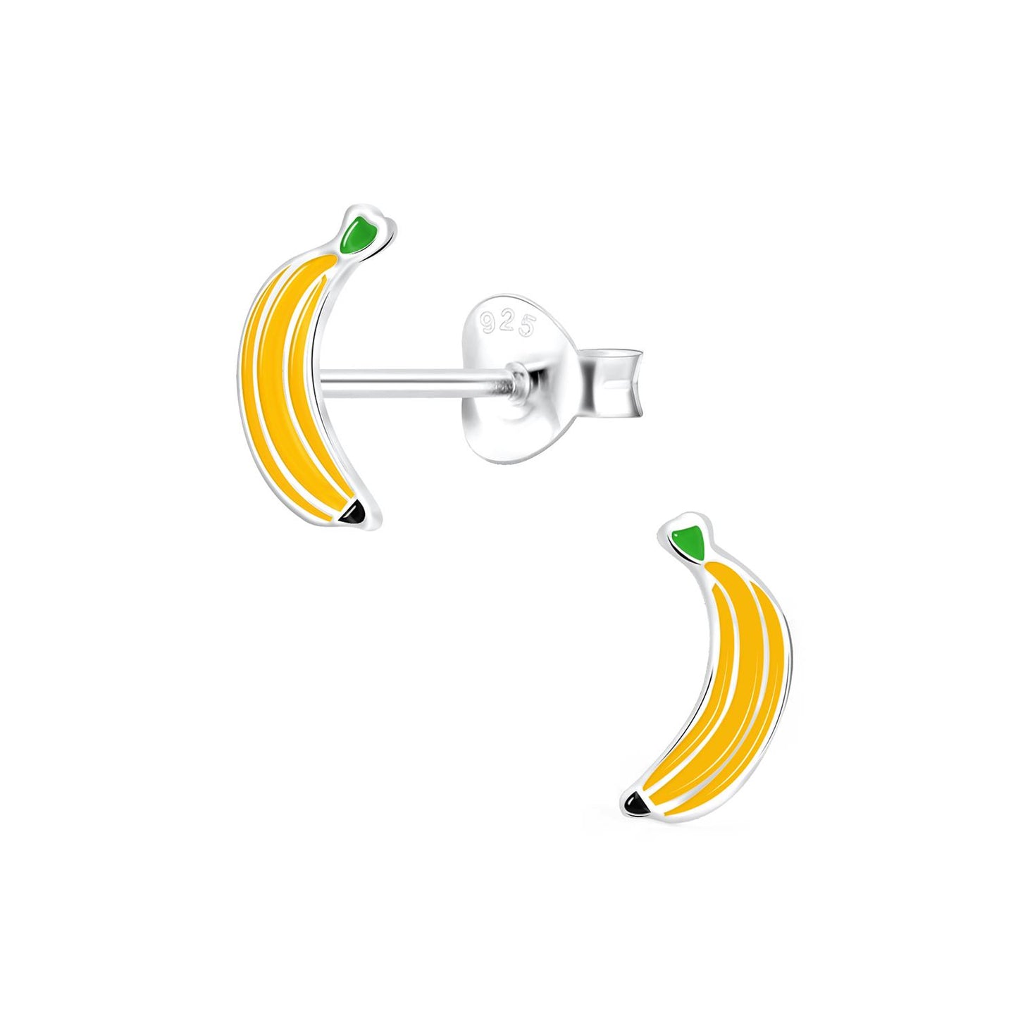 Kinder Ohrringe Bananen aus 925 Silber