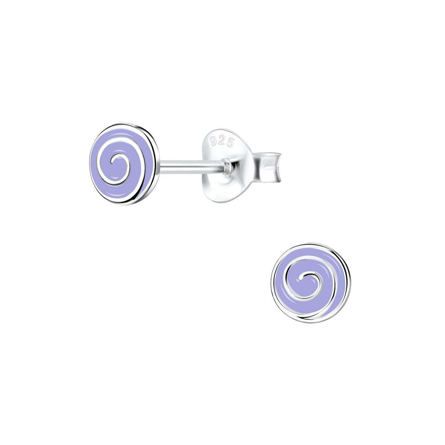 Kinder Ohrringe Spiralen aus 925 Silber