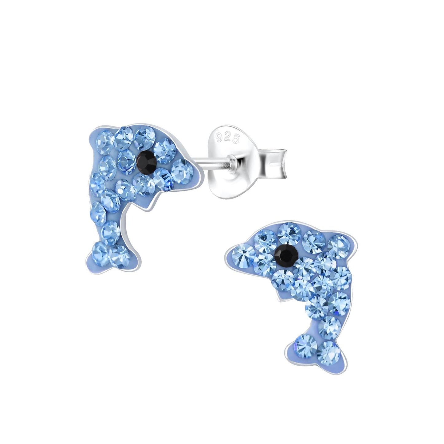 Kinder Ohrringe Delfin aus 925 Silber