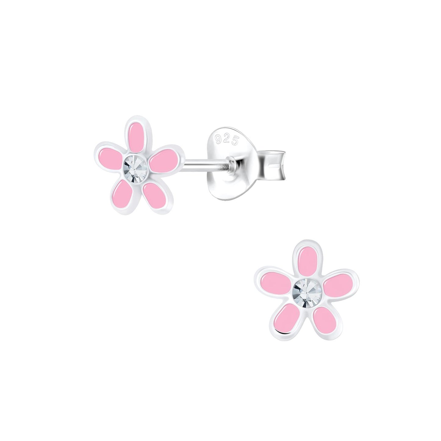 Mädchen Ohrringe Blumen aus 925 Silber