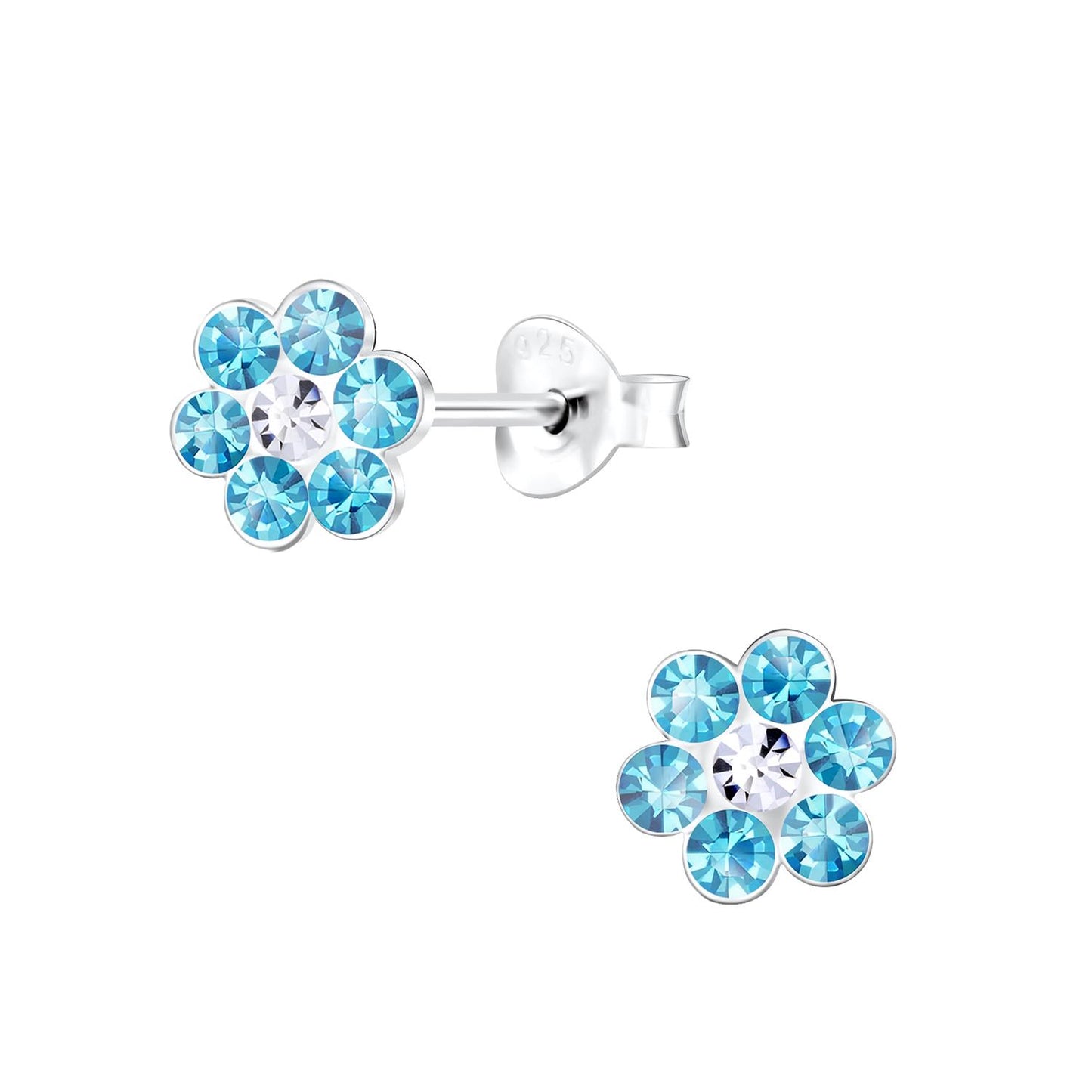 Mädchen Ohrringe Blumen aus 925 Silber