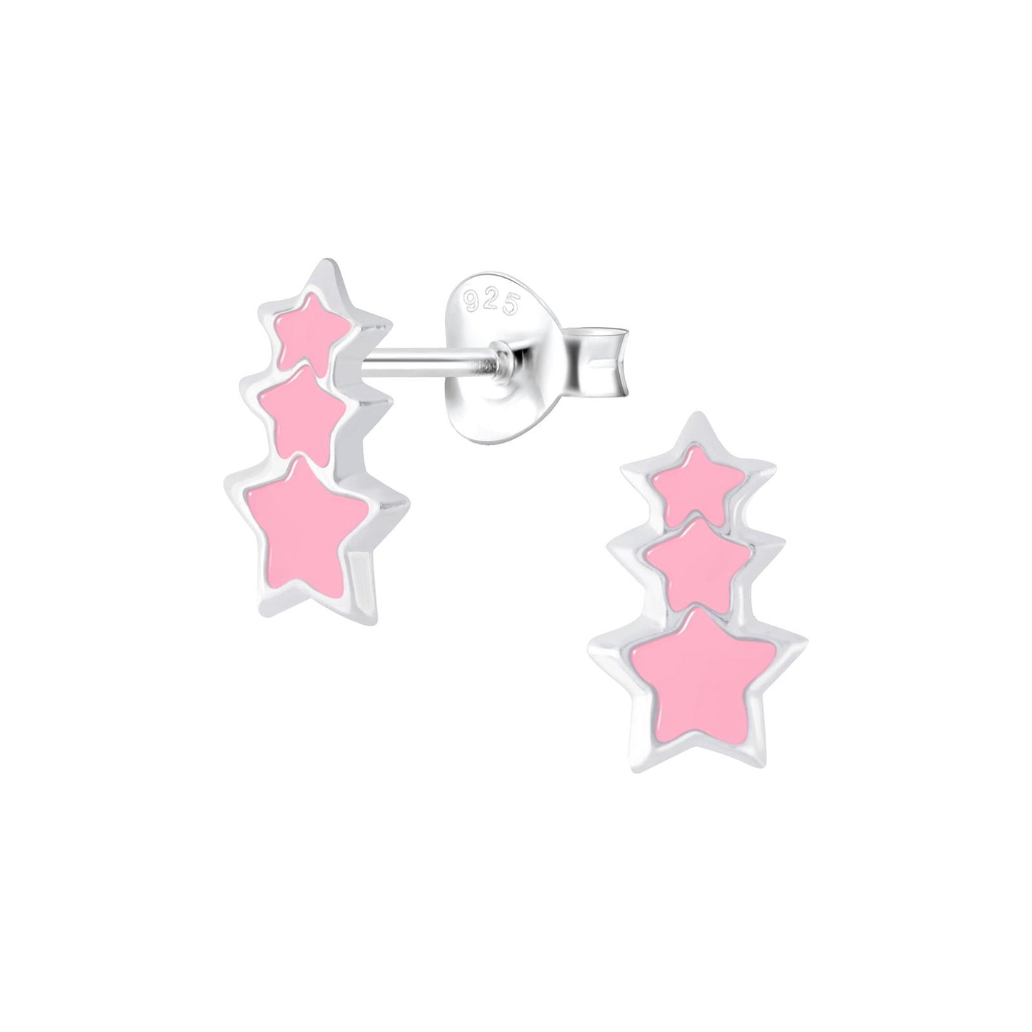 Mädchen Ohrringe Sternchen aus 925 Silber