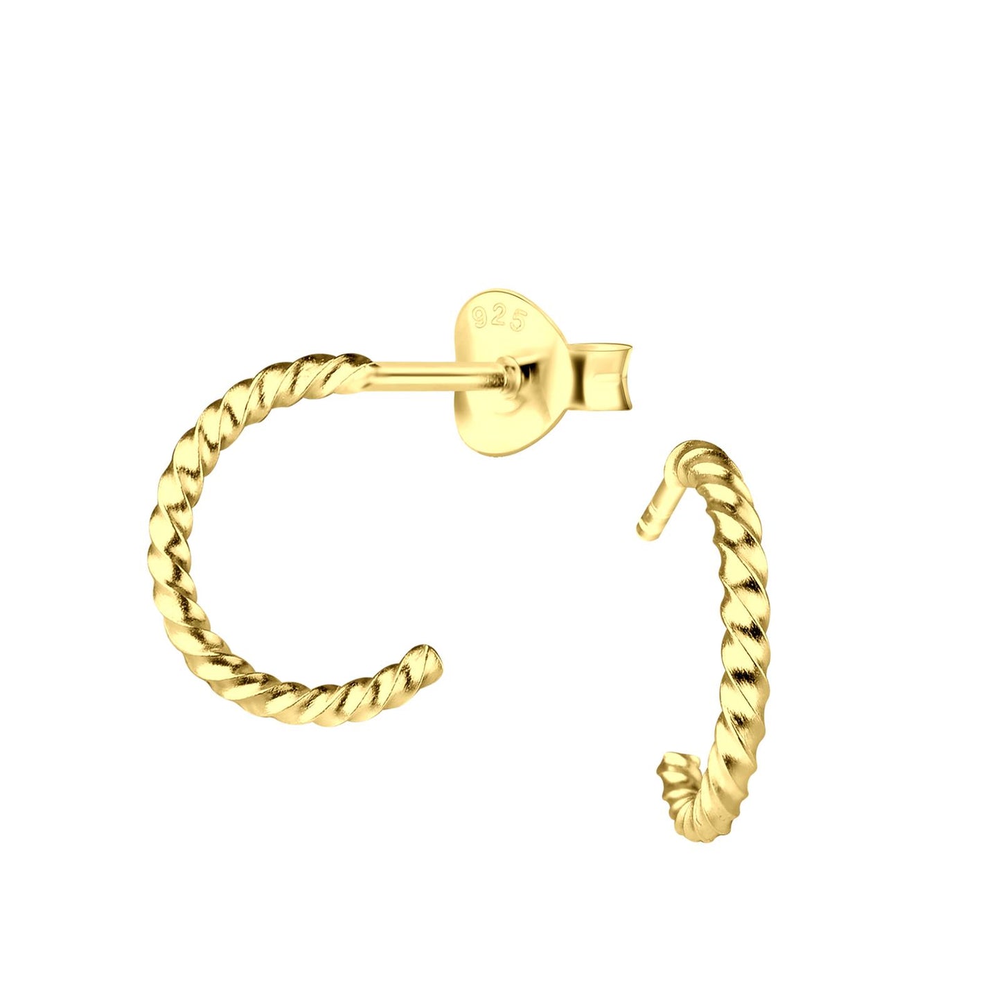 Kinder Creolen Halbcreolen aus 925 Silber