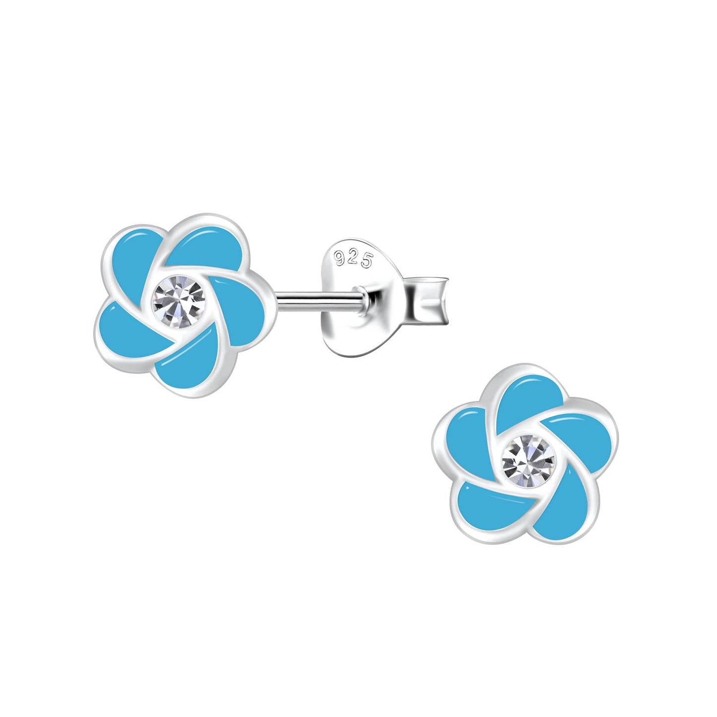 Mädchen Ohrringe Blumen aus 925 Silber