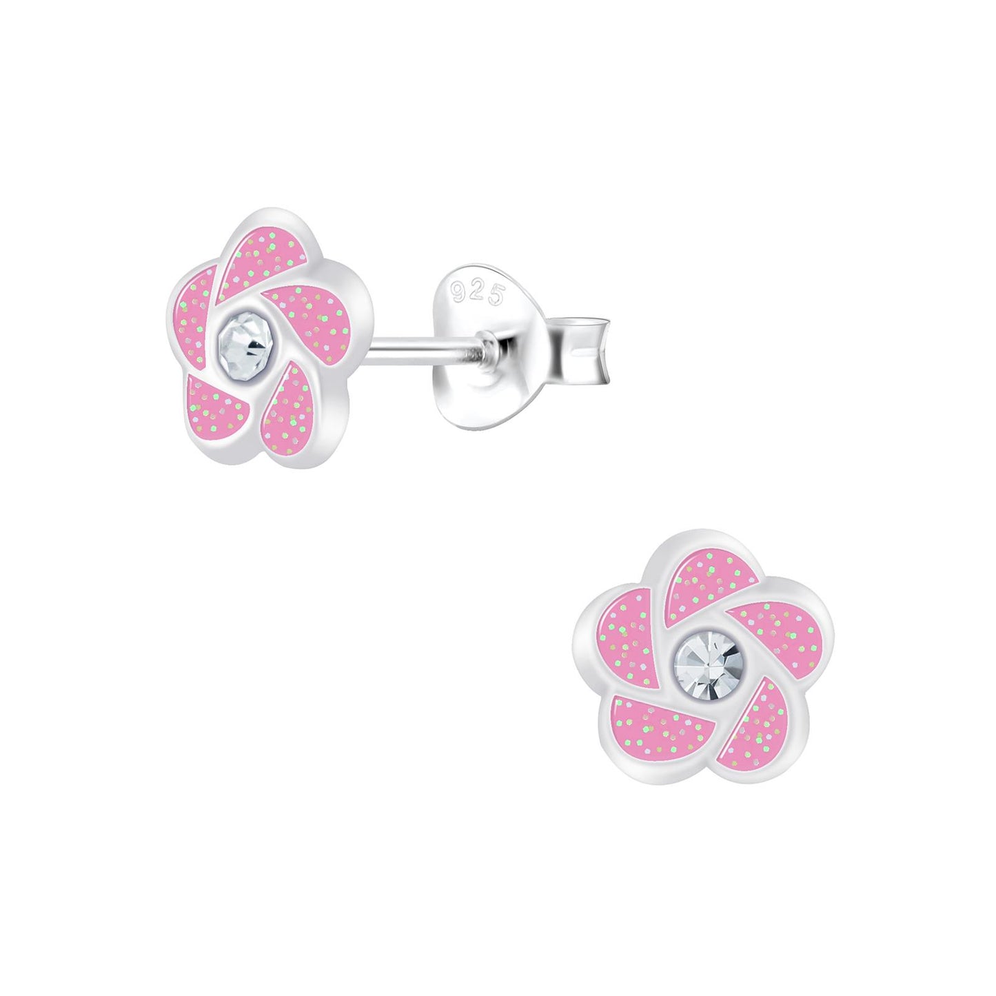 Mädchen Ohrringe Blumen aus 925 Silber