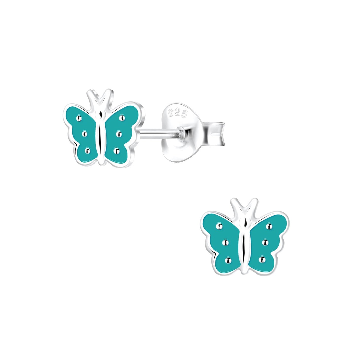 Mädchen Ohrringe Schmetterling aus 925 Silber