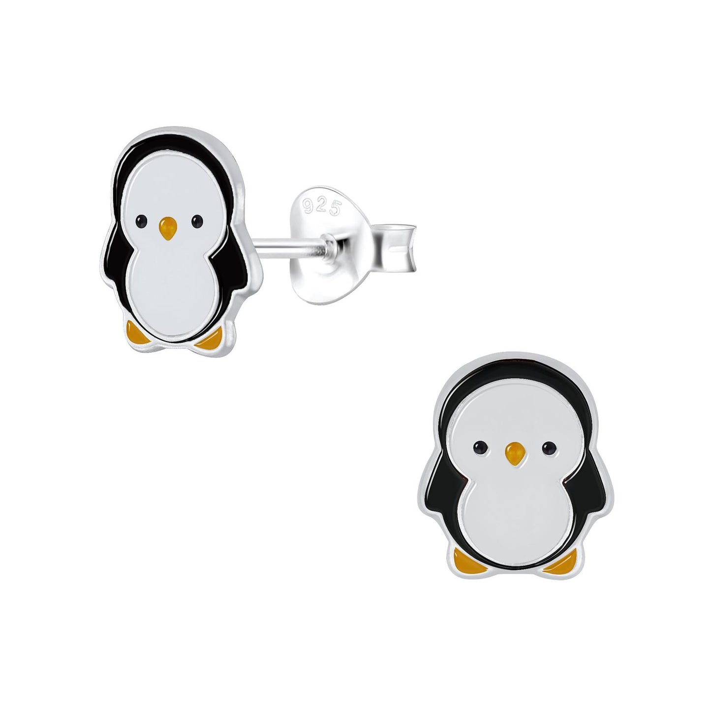 Kinder Ohrringe Pinguin aus 925 Silber