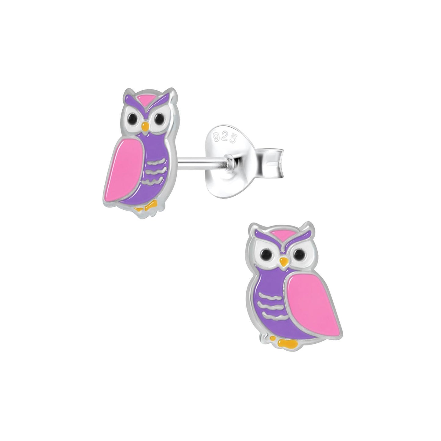 Mädchen Ohrringe Eulen aus 925 Silber