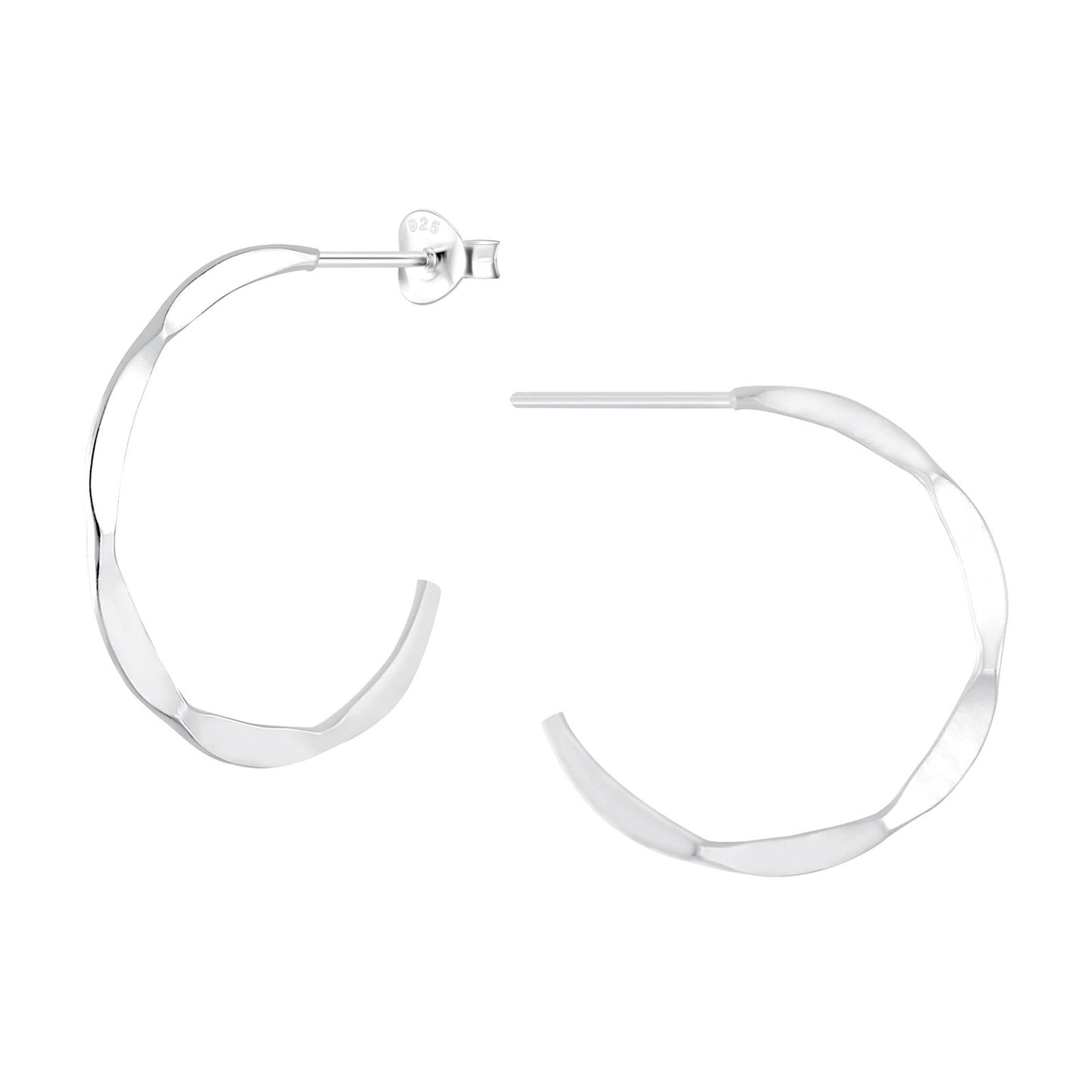 Kinder Creolen Halbcreolen aus 925 Silber