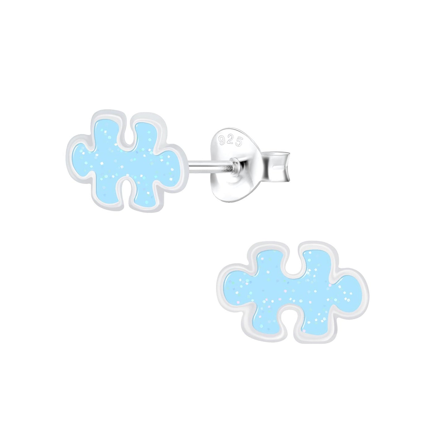 Kinder Ohrringe Puzzle aus 925 Silber