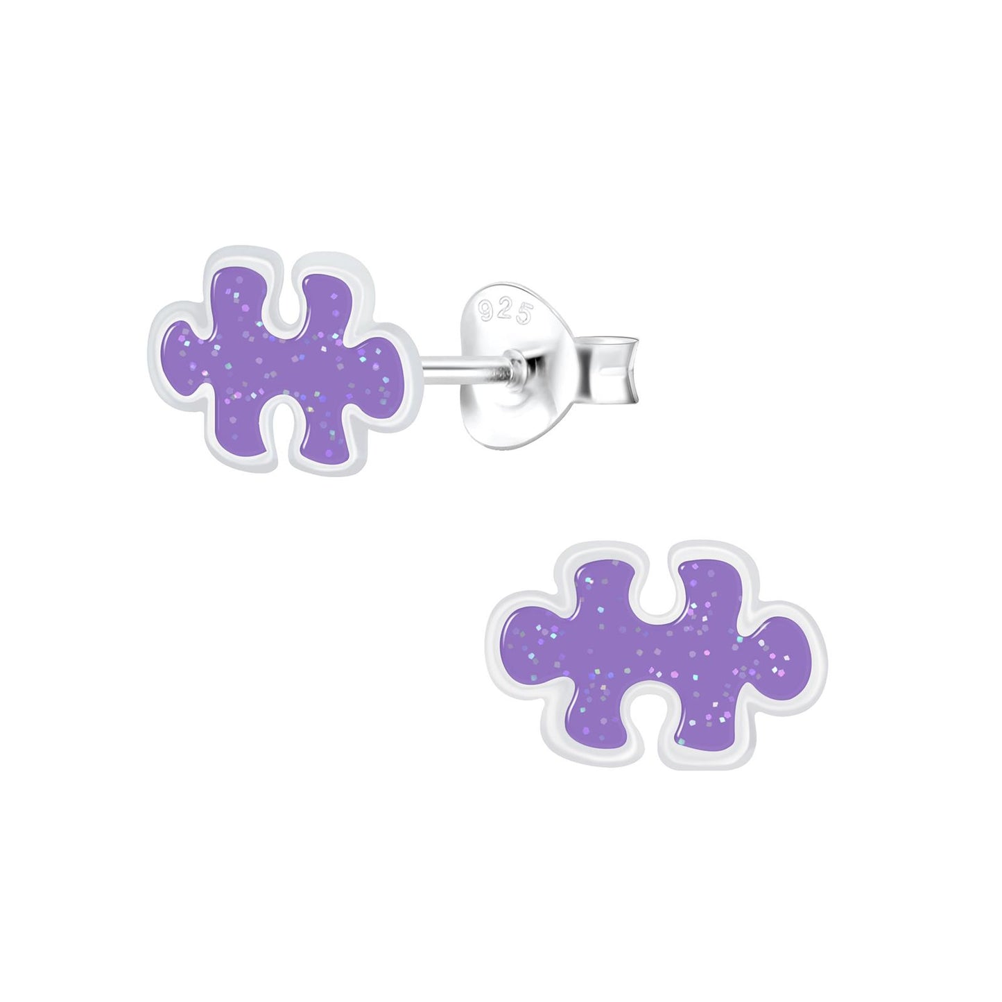 Kinder Ohrringe Puzzle aus 925 Silber