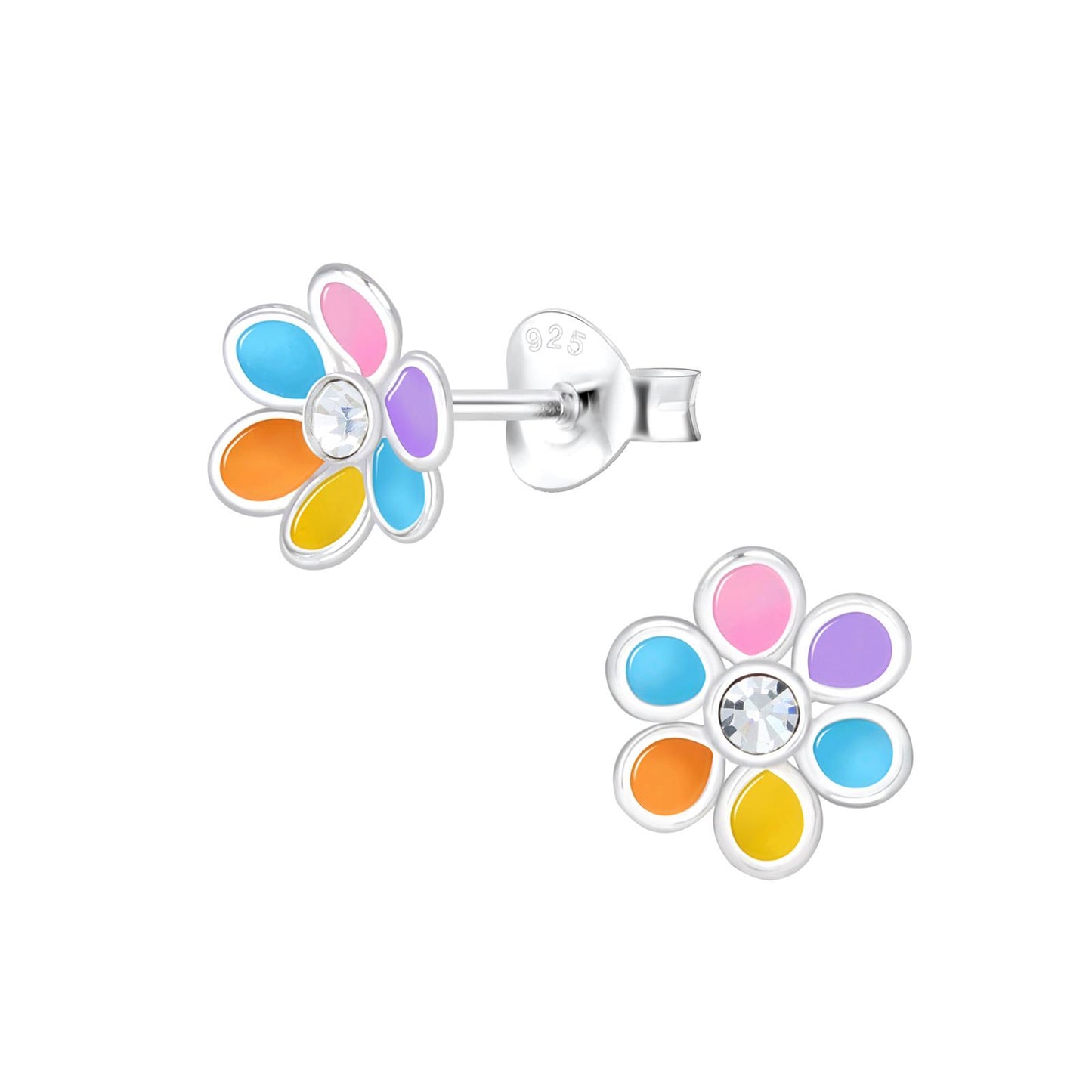 Mädchen Ohrringe Blumen aus 925 Silber