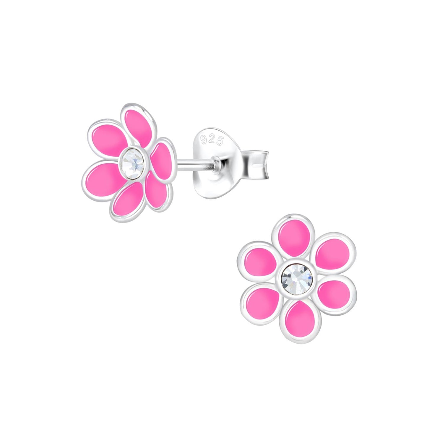 Mädchen Ohrringe Blumen aus 925 Silber