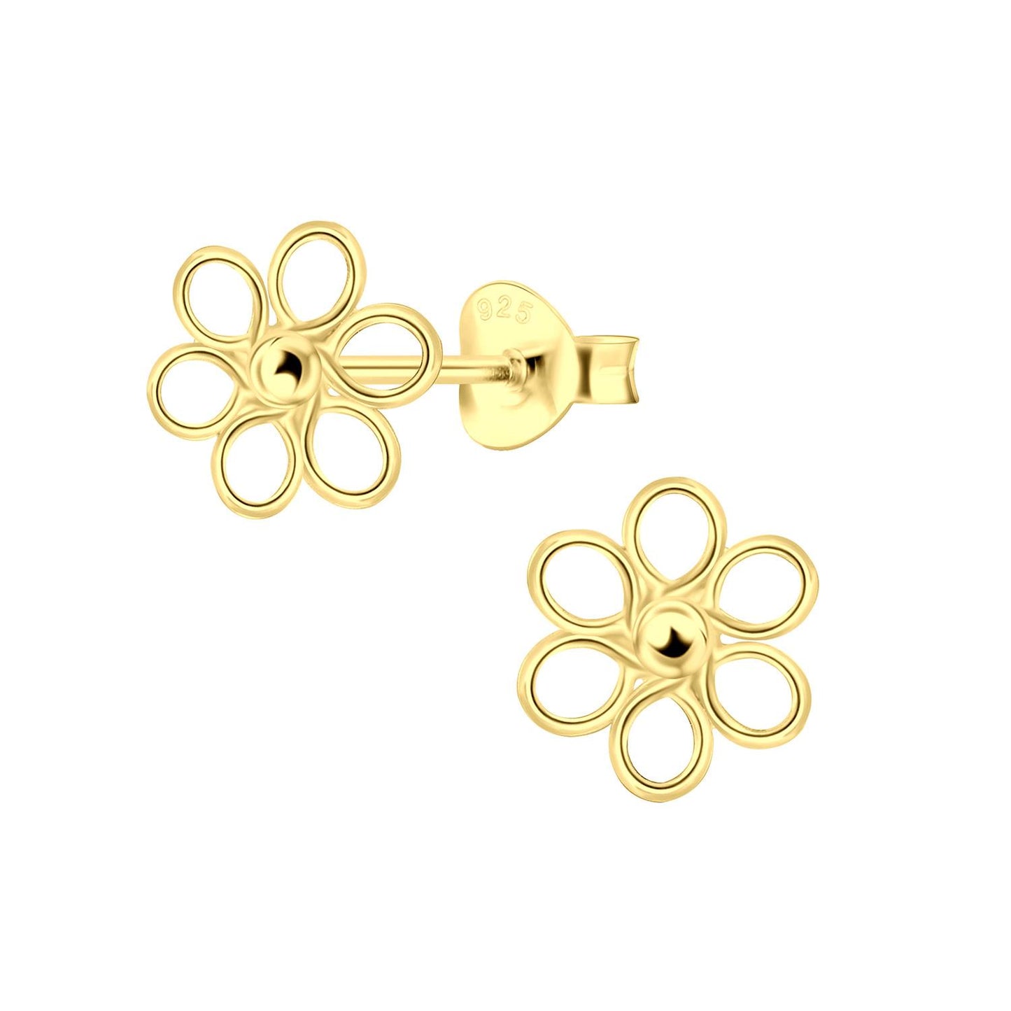 Mädchen Ohrringe Blumen aus 925 Silber