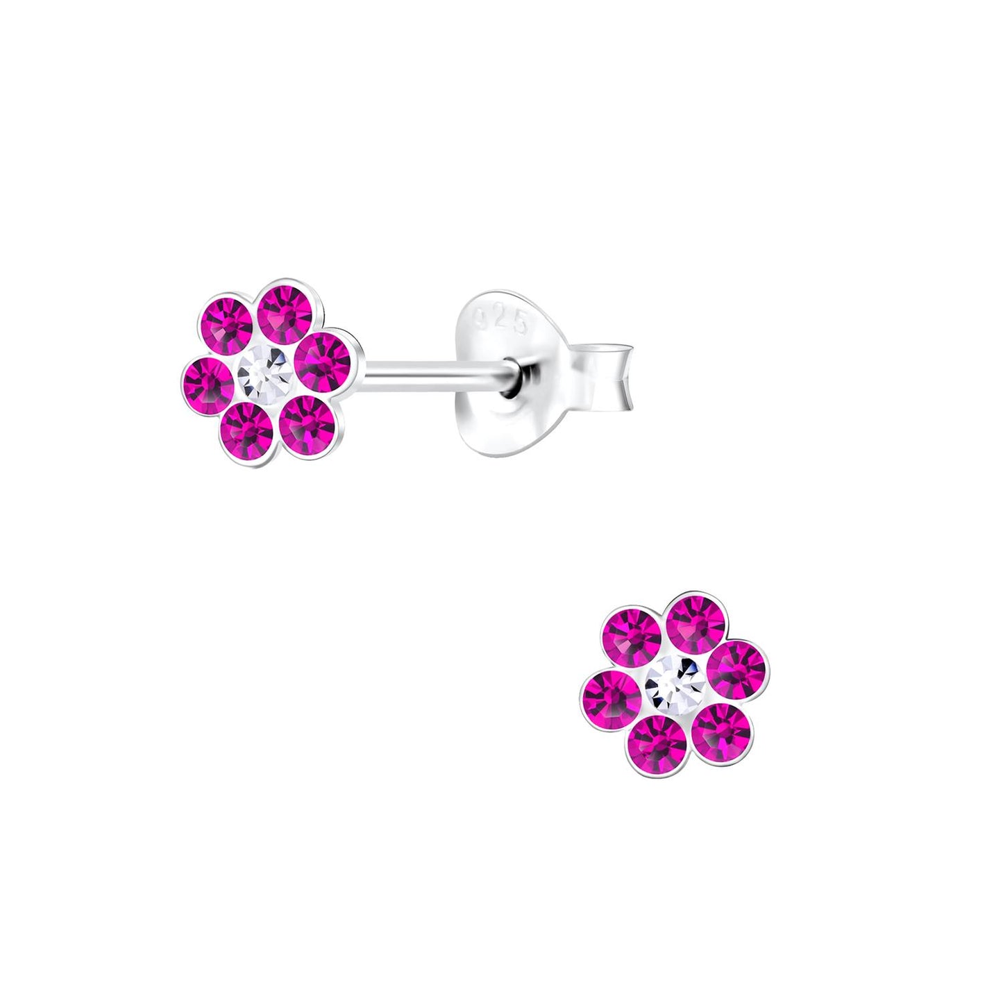 Mädchen Ohrringe Blumen aus 925 Silber