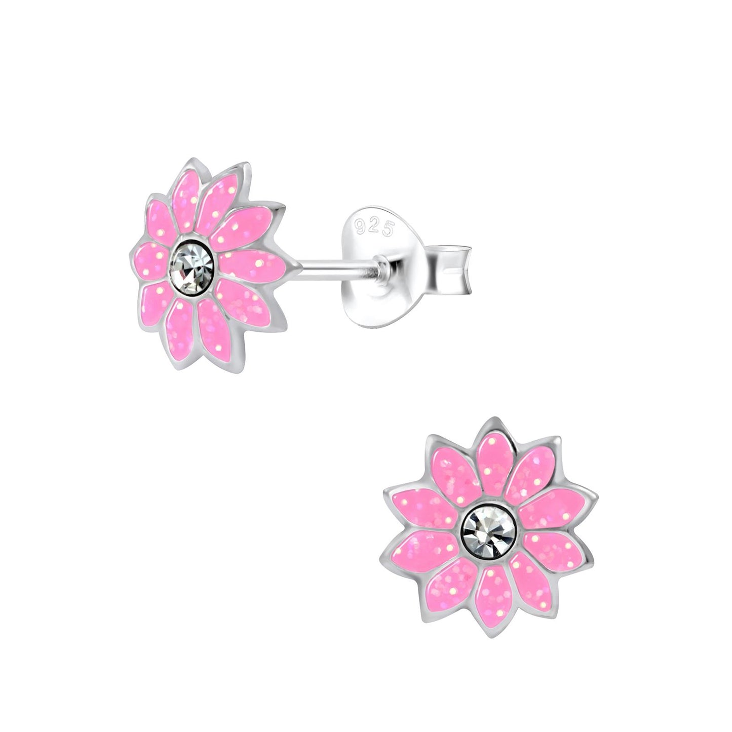 Mädchen Ohrringe Blumen aus 925 Silber