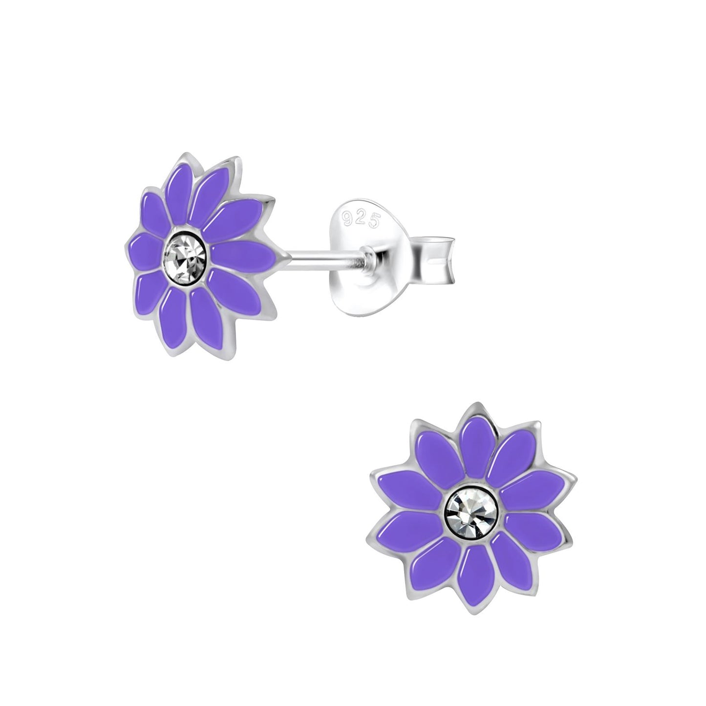 Mädchen Ohrringe Blumen aus 925 Silber