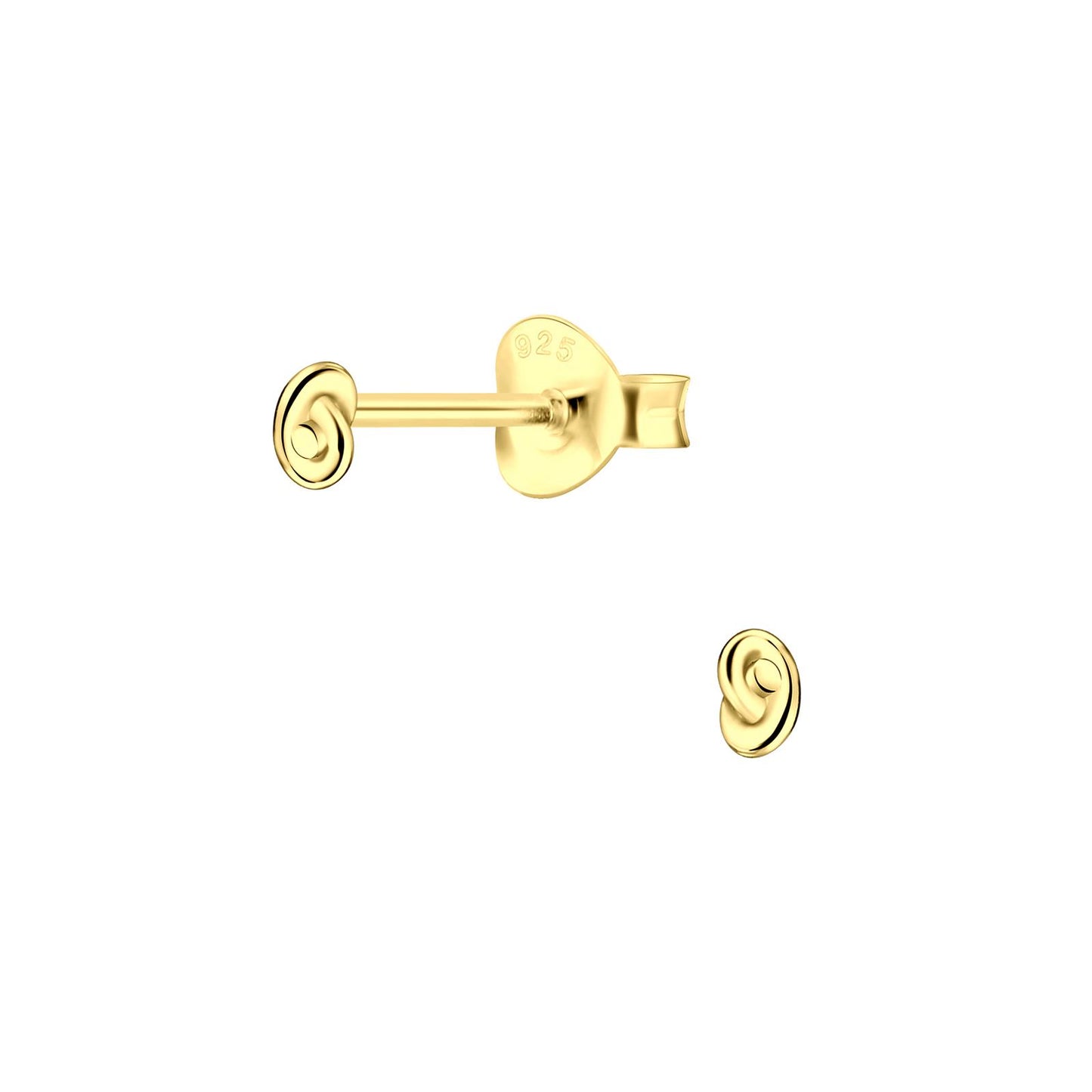 Kinder Ohrringe Knoten aus 925 Silber