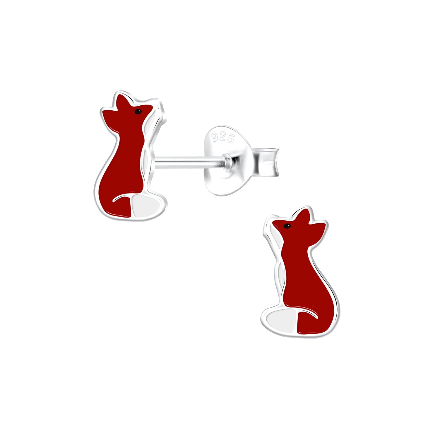 Kinder Ohrringe Fuchs aus 925 Silber