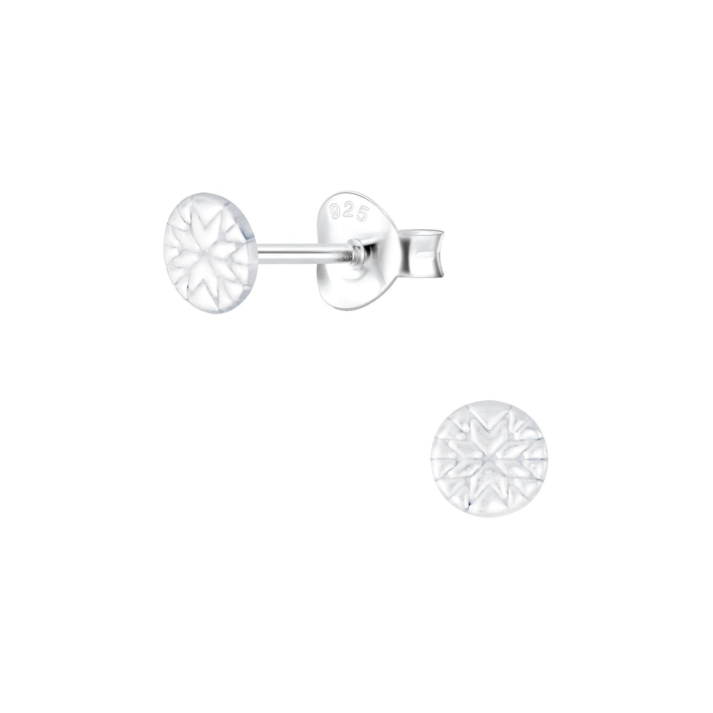 Kinder Ohrringe Gemustert aus 925 Silber