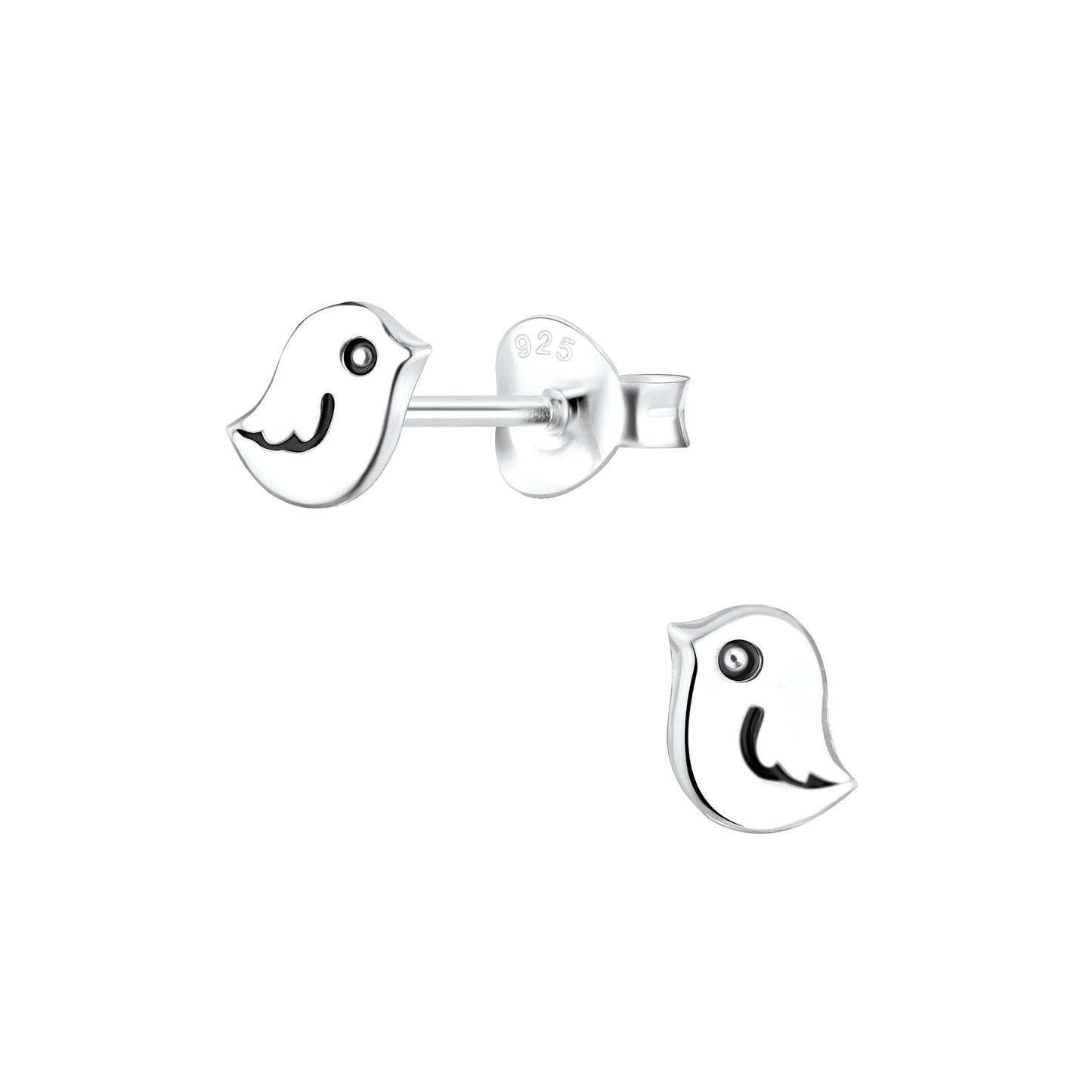 Kinder Ohrringe Vogel aus 925 Silber