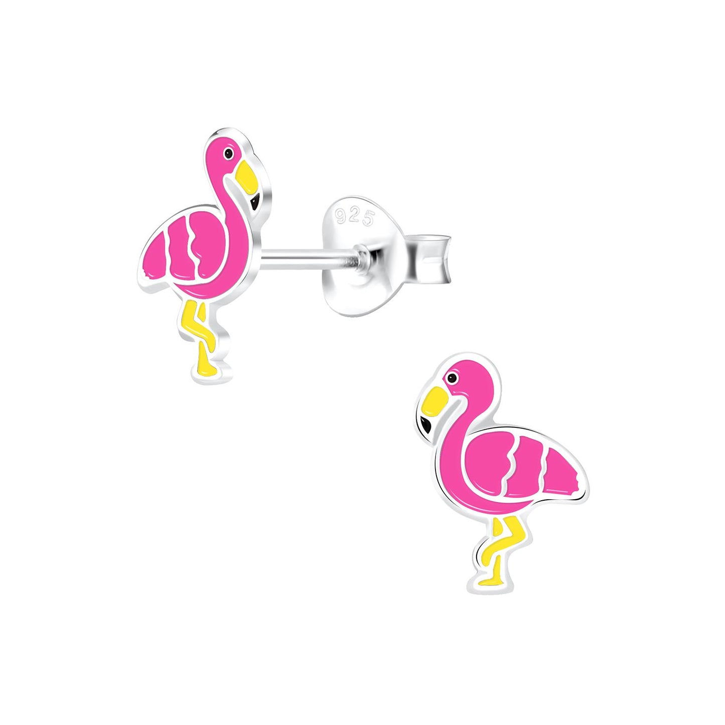 Kinder Ohrringe Flamingo aus 925 Silber
