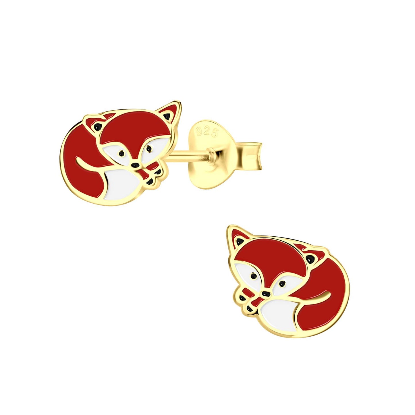 Kinder Ohrringe Fuchs aus 925 Silber