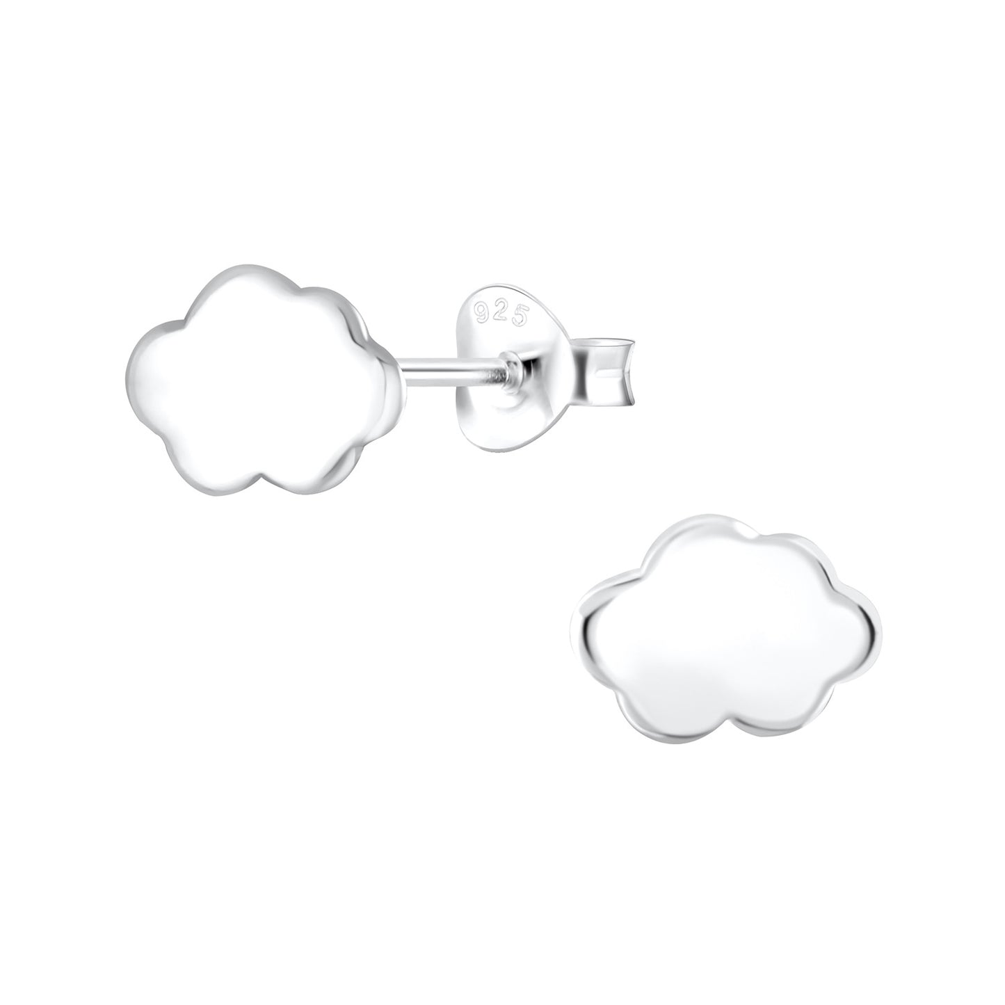 Kinder Ohrringe Wolken aus 925 Silber