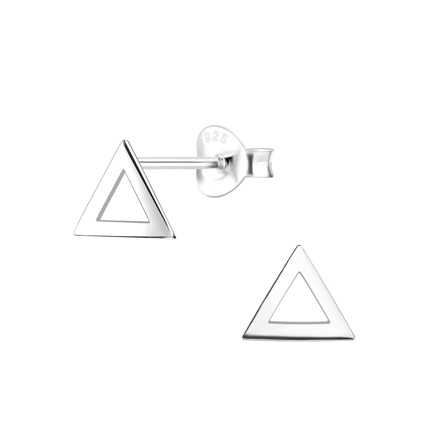 Kinder Ohrringe Dreieck aus 925 Silber