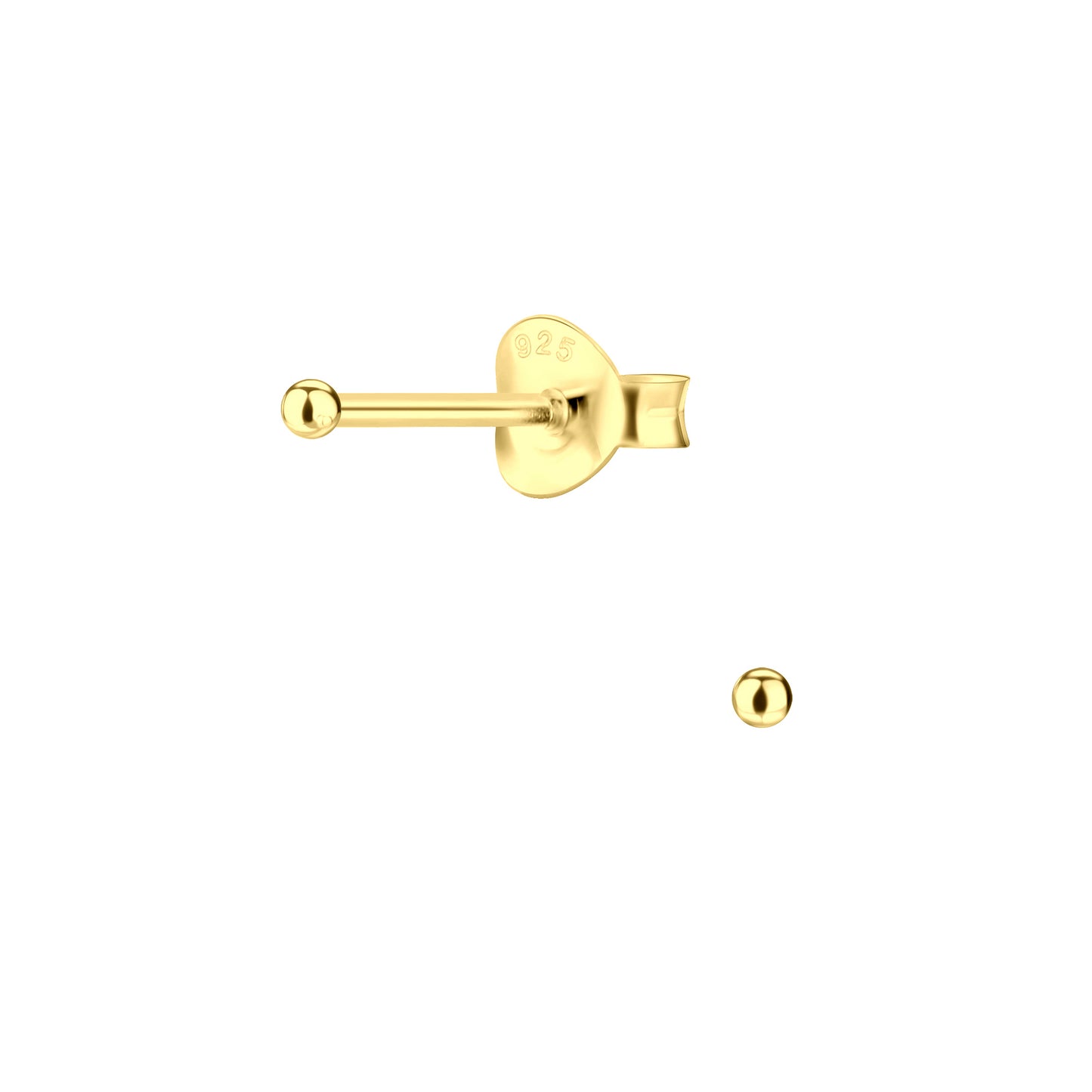 Kinder Ohrringe 1,5mm Ball aus 925 Silber