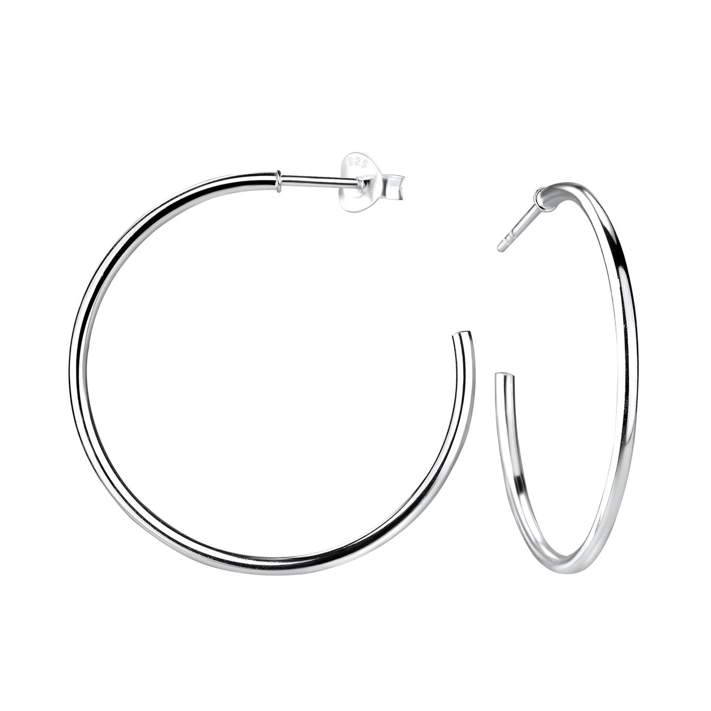 Kinder Creolen Halbcreolen aus 925 Silber