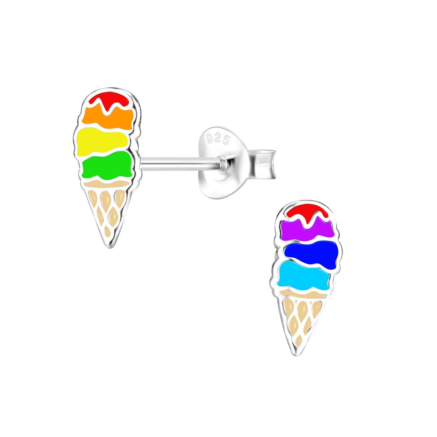 Children's Ice Cream Earrings made of 925 Silver