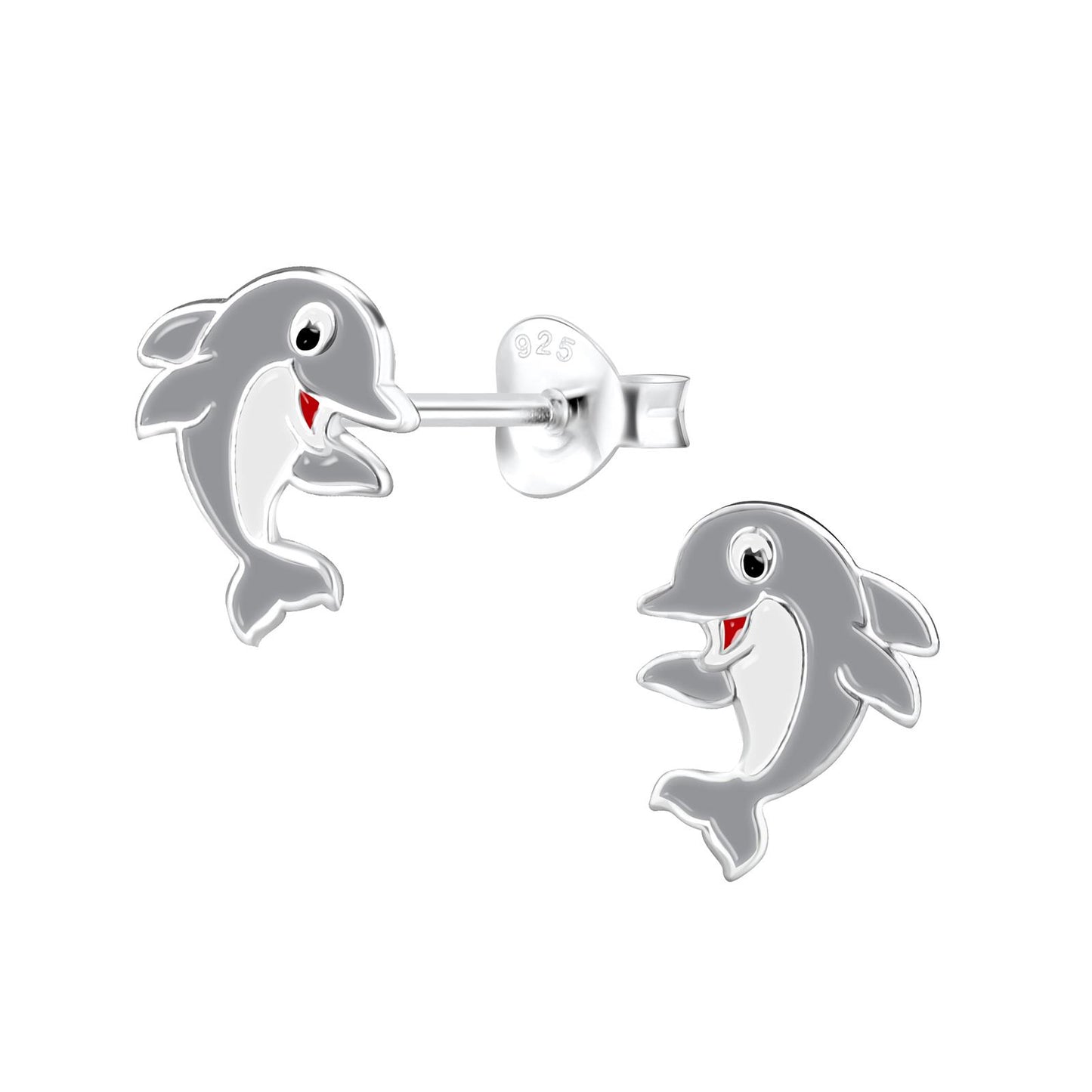 Kinder Ohrringe Delfin aus 925 Silber