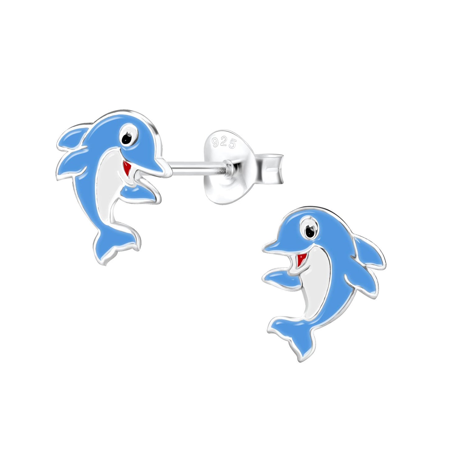 Kinder Ohrringe Delfin aus 925 Silber