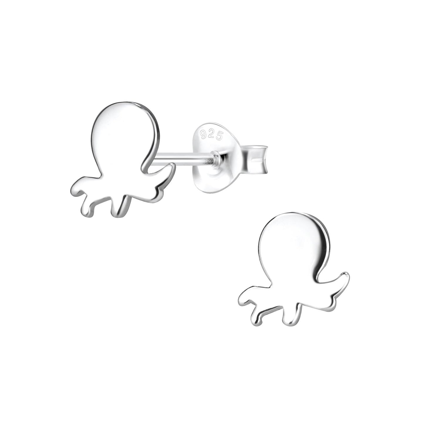 Kinder Ohrringe Oktopus aus 925 Silber