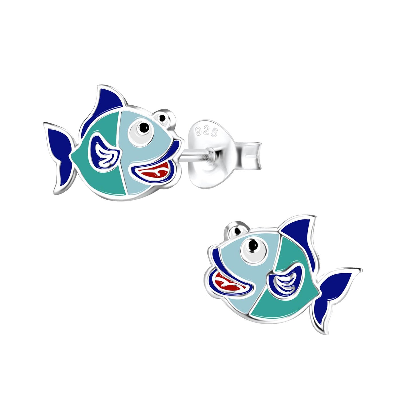 Kinder Ohrringe Fisch aus 925 Silber