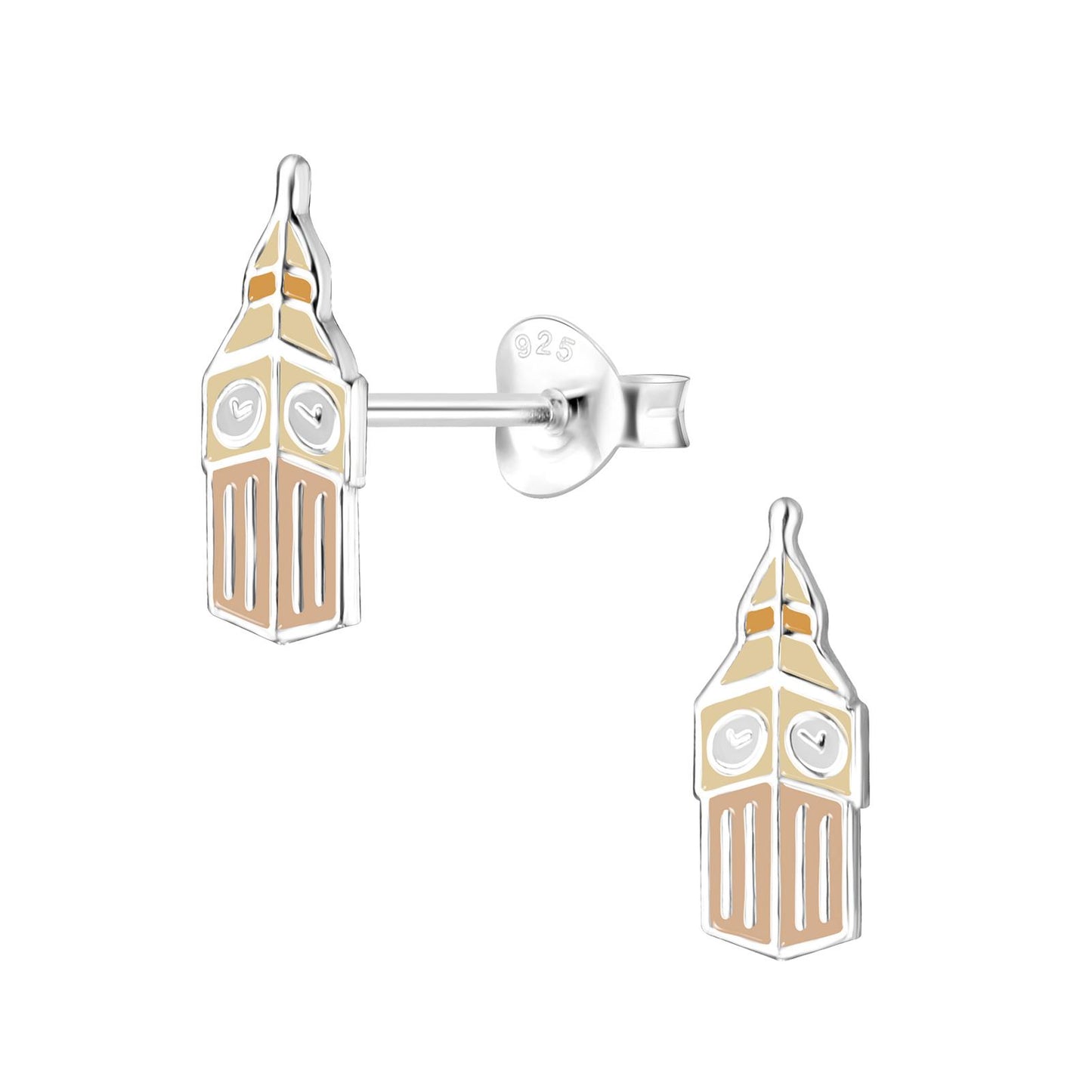 Kinderoorbellen Big Ben, gemaakt van 925 zilver.