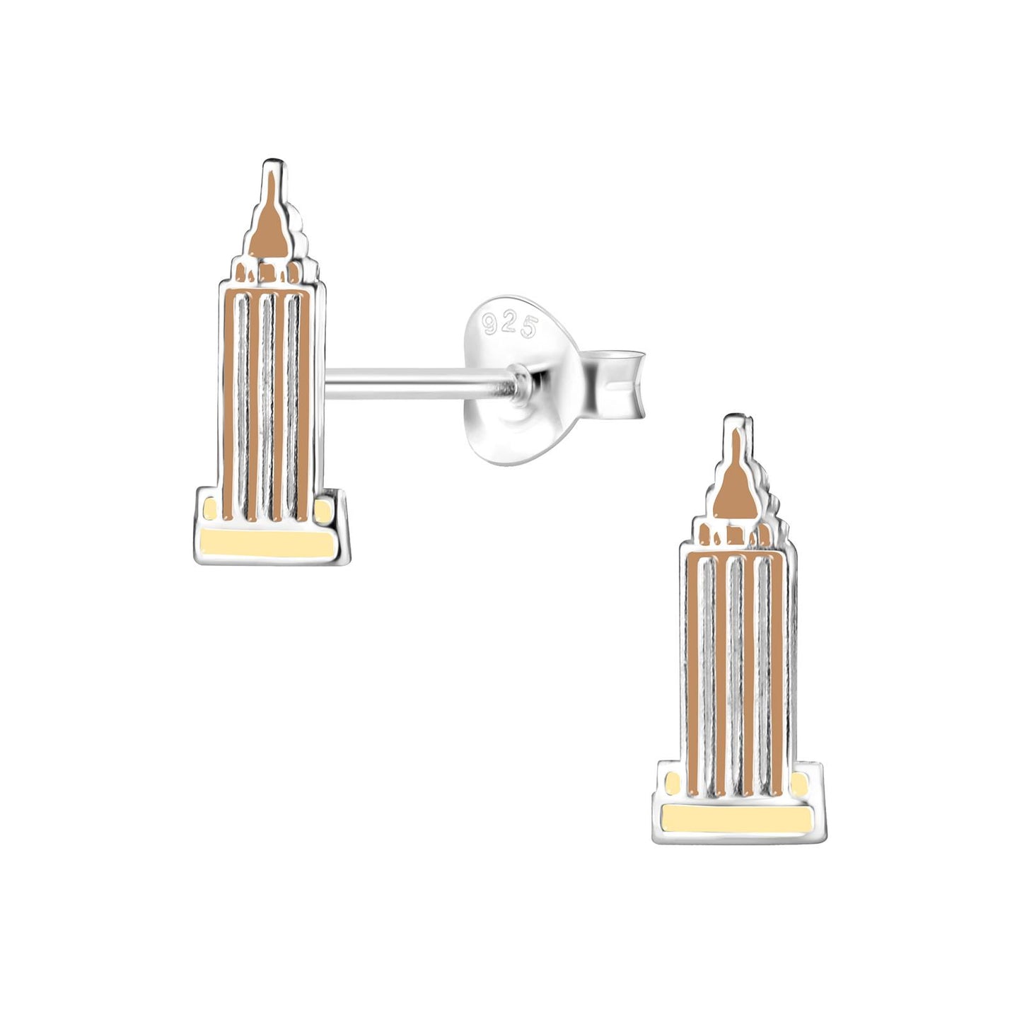 Kinder Ohrringe Empire State Building aus 925 Silber