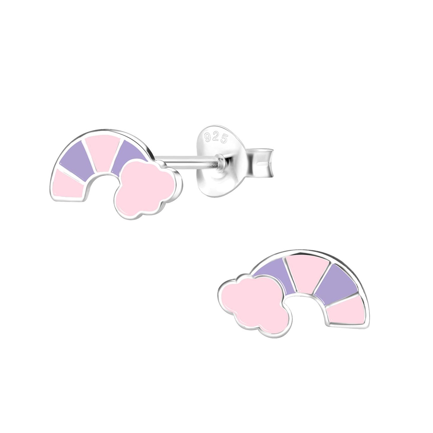 Kinder Ohrringe Regenbogen aus 925 Silber