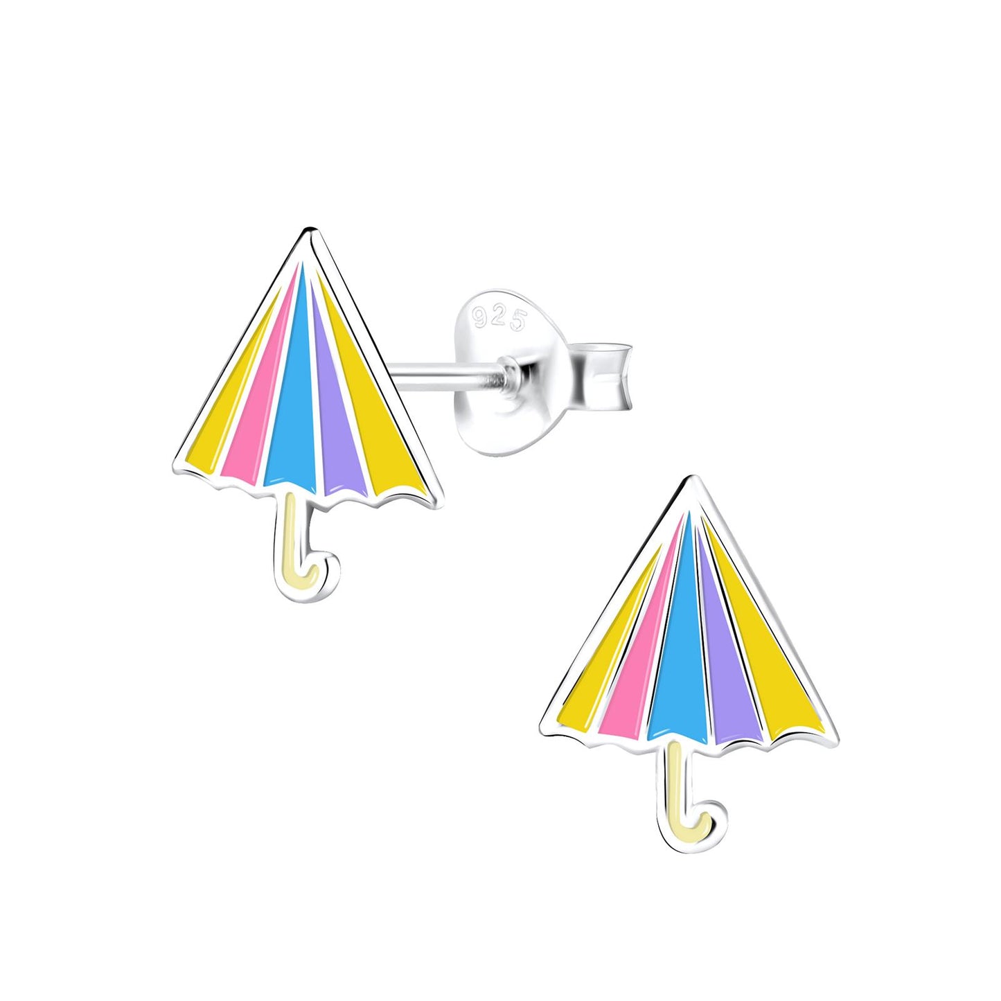 Children's umbrella earrings made of 925 silver