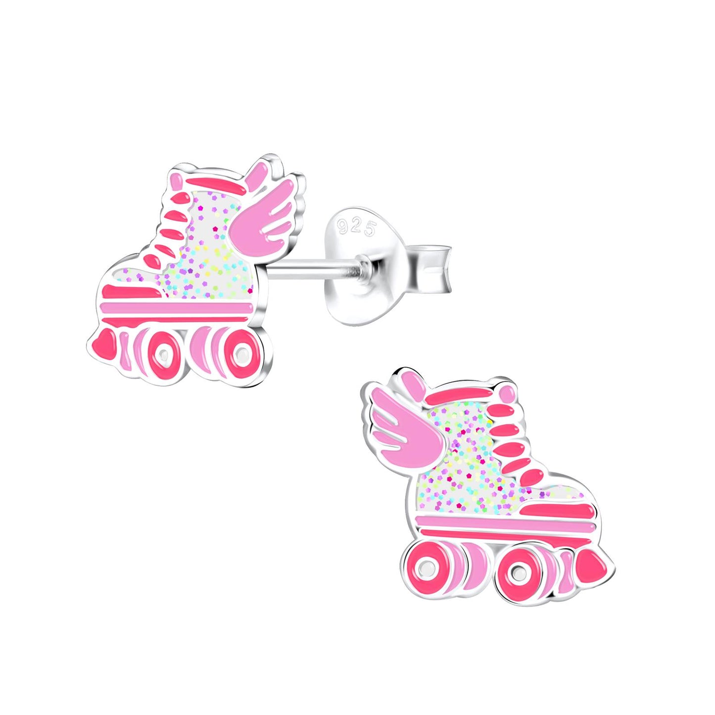 Kinder Ohrringe Rollerblade aus 925 Silber